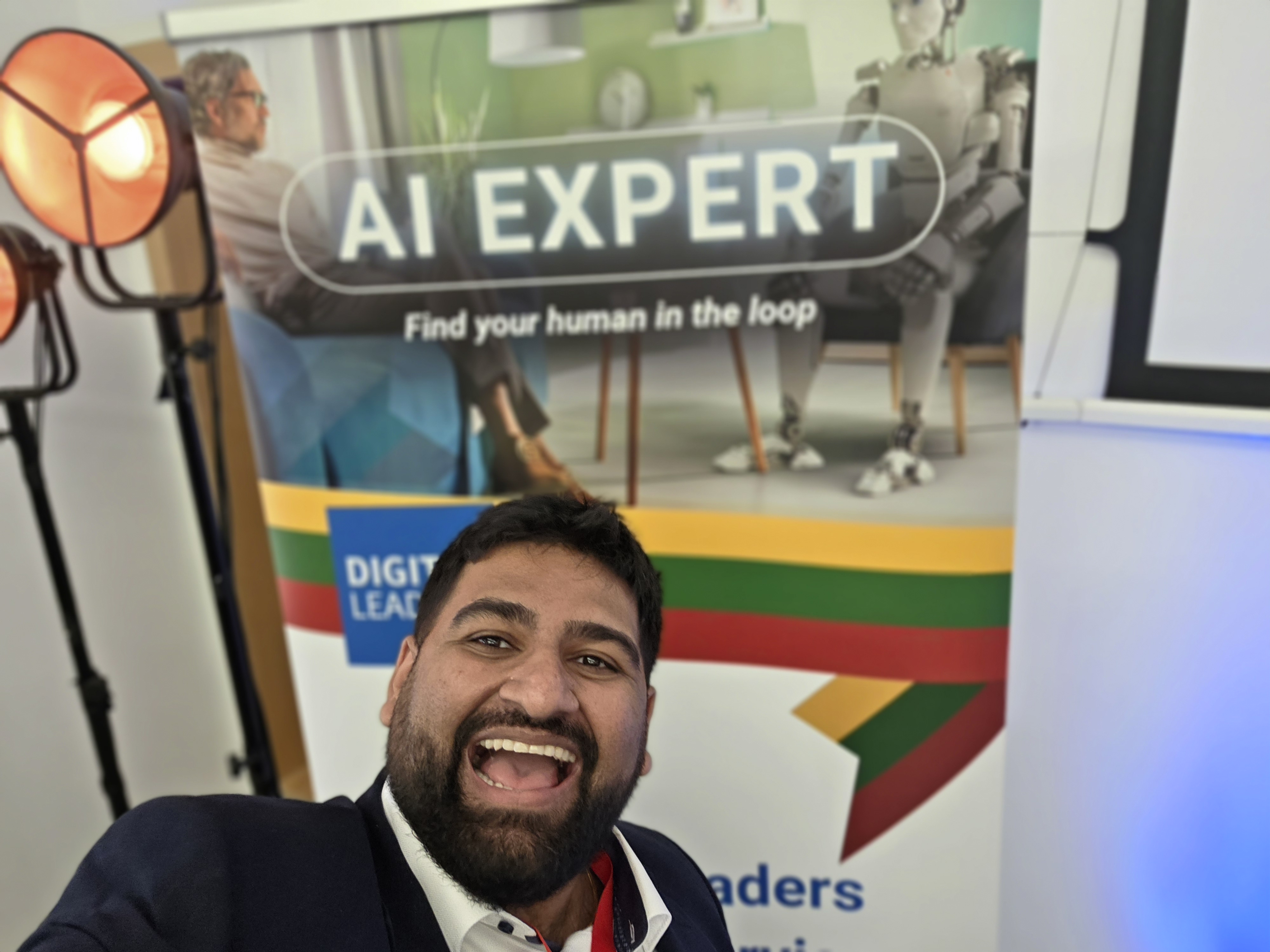 Traversally leadership representing UK AI in Lithuania