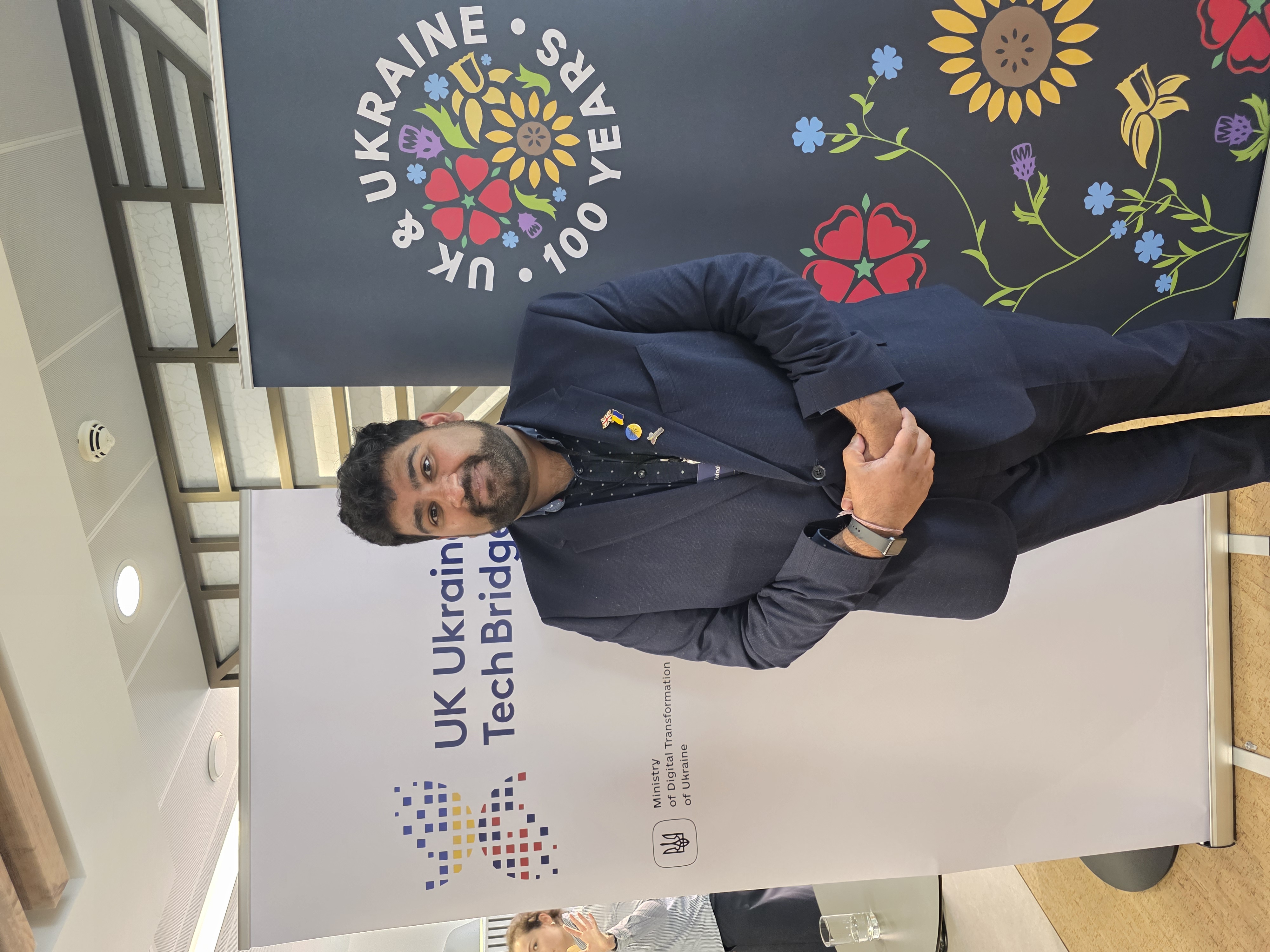 Dr. Phininder Balaghan at UK-Ukraine TechBridge